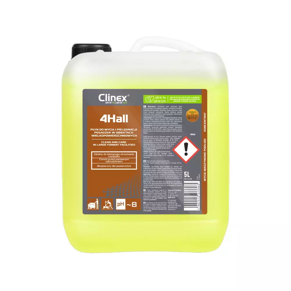 CLINEX_4_HALL_10L_PLYN_DO_MYCIA_POSADZEK_WIELKOPOWIERZCHNIIOWYCH
